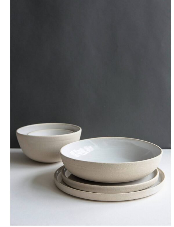 Karmaindika_ Compiano Handmade Ceramic Set of Plates and Bowls